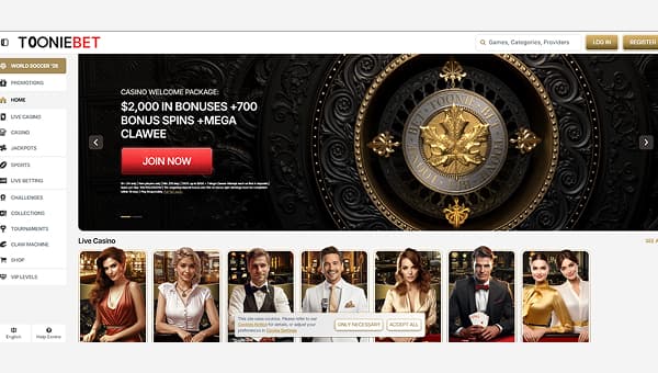 ToonieBet casino platform