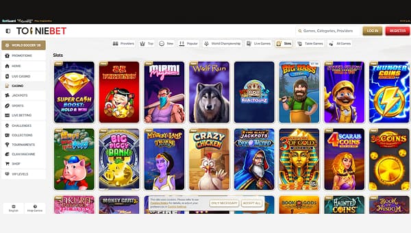 ToonieBet casino slots